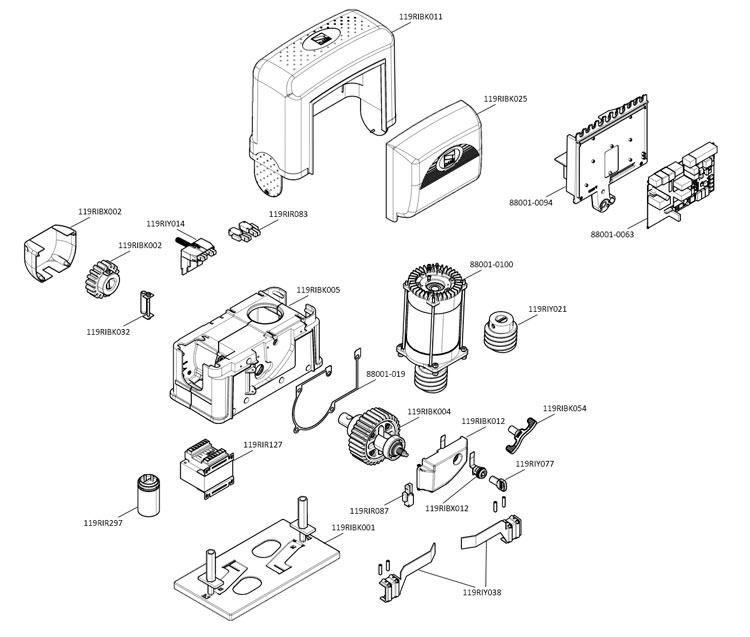 Запчасти для привода CAME BK-1200