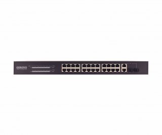OSNOVO SW-62422/B(330W) PoE коммутатор Fast Ethernet на 26 портов фото