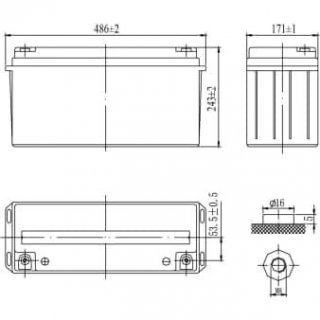 DELTA DT 12150 аккумулятор фото