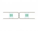 ASP D32.1,3x2.P — ASP D32.1,3x2.P комплект створок для двойной распашной секции ограждения 2600мм