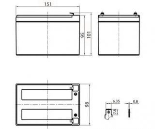 DELTA HR 12-12 аккумулятор фото